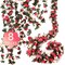 8 Pcs 65.6FT Summer Flower Garland,Rose Garland,Pink Flower Garland,Flower Garland Decorations,Flower Vines for Decoration, Wedding, Garden, Wall Decoration,Backdrop,Bedroom,Birthday Party
